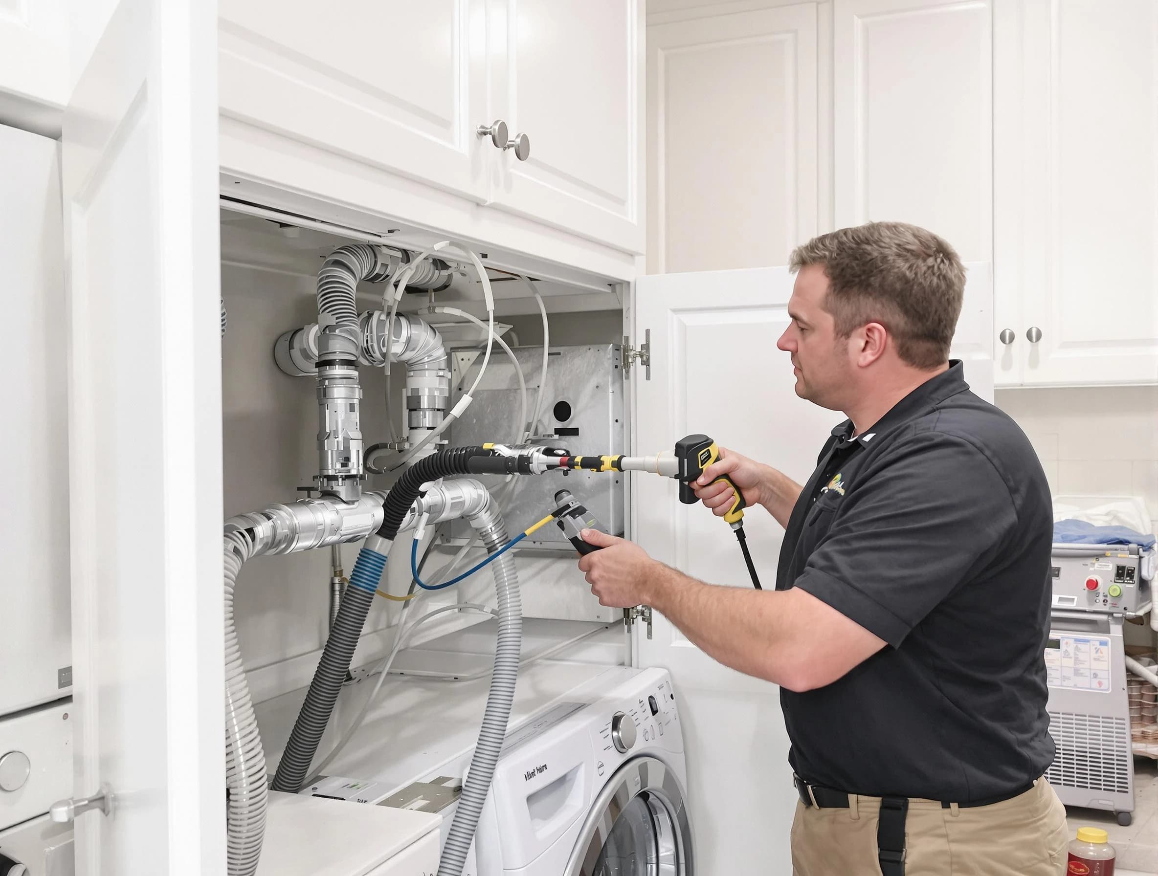 Fruit Heights Dryer Vent Cleaning professional removing severe blockage from a clogged dryer vent in Fruit Heights