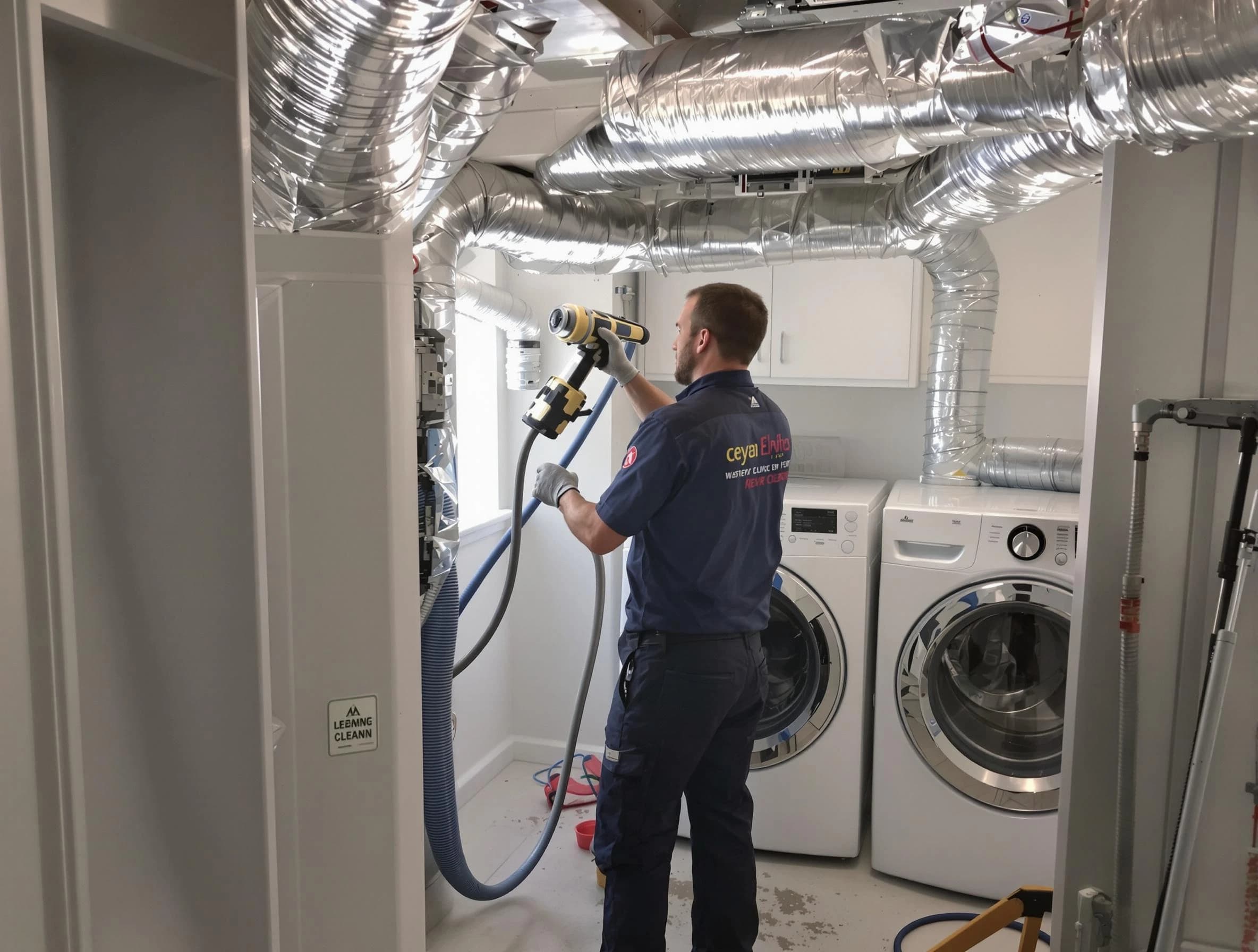 Fruit Heights Dryer Vent Cleaning specialist using advanced equipment for thorough duct cleaning in Fruit Heights