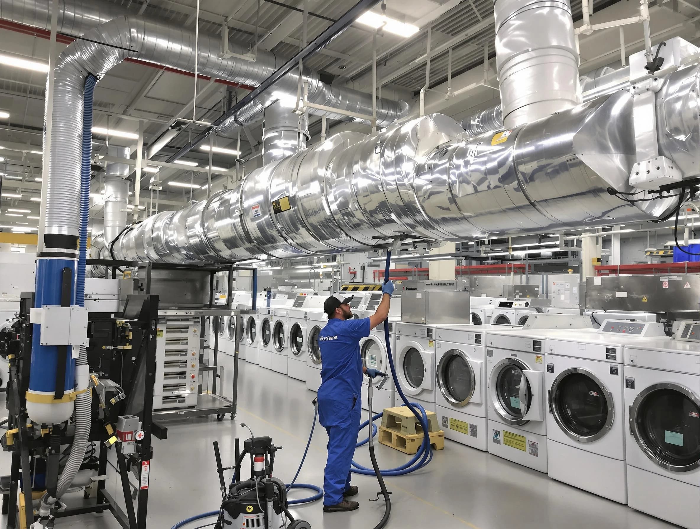 Fruit Heights Dryer Vent Cleaning team performing heavy-duty industrial dryer vent cleaning in Fruit Heights